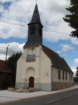 Commune française de Villers-Sir-Simon dans le département du Pas-de-Calais en France - Église