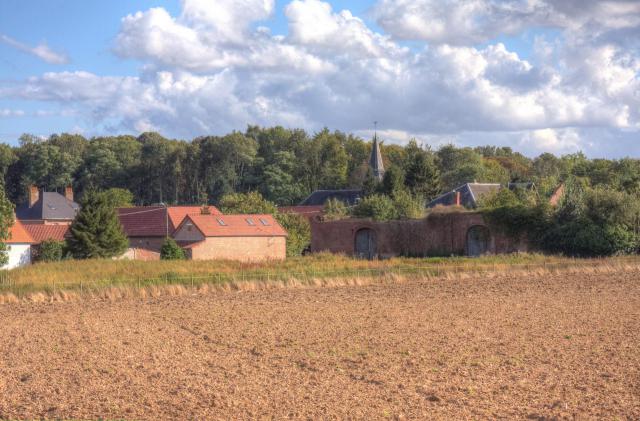 Vue générale sur le village de Morchies