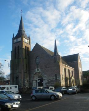 Vue de l'église de Vermelles.