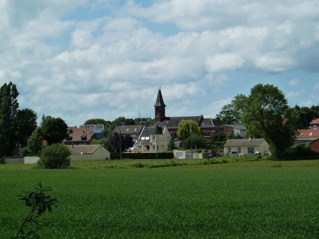 L’église de Guémappe Pas-de-Calais.- France.
