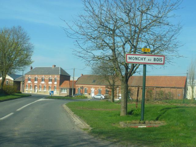 Une entrée de la commune de Monchy-au-Bois.