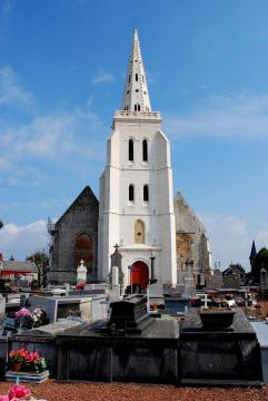 de kerk van Arques (Arke) in Pas-de-Calais, Frankrijk