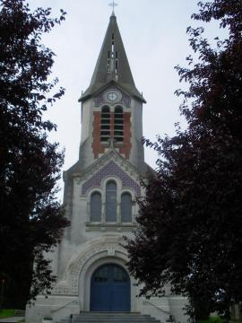 Vue de l'église Saint-Martin d'Acheville.