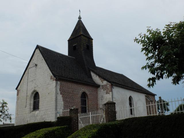 Vue de l'église Saint-Martin d'Avesnes.