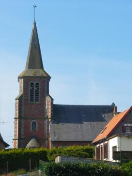 Vue de l'église Saint-Bertin de Moyenneville.