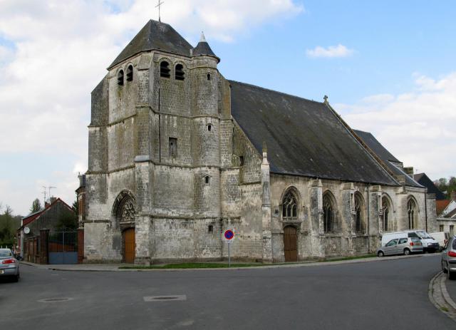 Frévent (Pas-de-Calais, France) - L'église. .