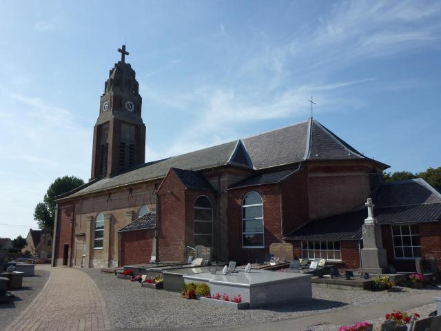 Nortkerque (Pas-de-Calais) église Saint-Martin