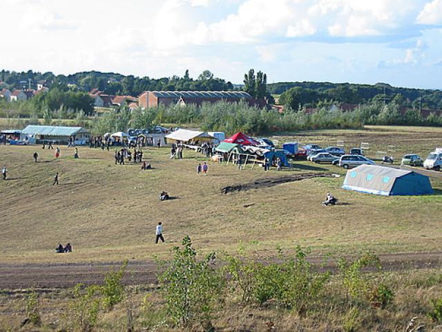 Le site de la Fossette lors du Ch'ti Rock Festival en 2003