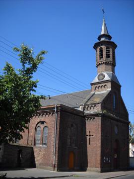L'église Saint-Druon, à Carvin, Pas-de-Calais, fr:France.