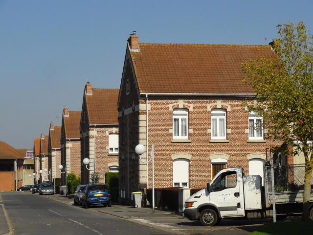 Cités de la Fosse n° 4 - 4 bis - 4 ter de la Compagnie des mines de Bruay, Bruay-la-Buissière, Pas-de-Calais, Nord-Pas-de-Calais, France.