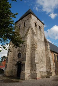 Houlle, l’église St.Jean-Baptiste du XIII ème sciecle au 16 Octobre 2010