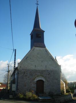 Vue de l'église d'Hermin.