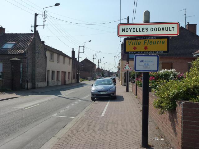 Noyelles-Godault (Pas-de-Calais) city limit sign