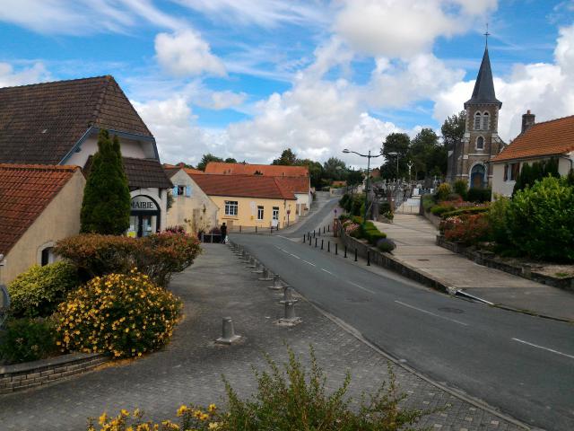 Village de Nesles, Pas-de-Calais, nord de la France