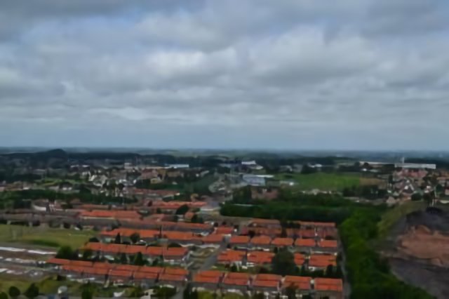 La cité du 3 auchel, vu du terril auchel