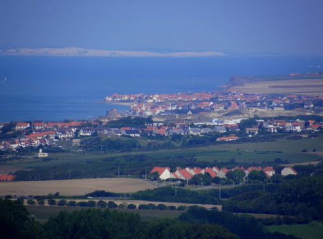 Ambleteuse, le cap gris nez et les falaises anglaises - Au zoom depuis St Martin-Boulogne