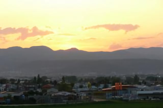 Coucher de soleil sur les Monts Dôme - Clermont-Ferrand (Puy de Dôme)