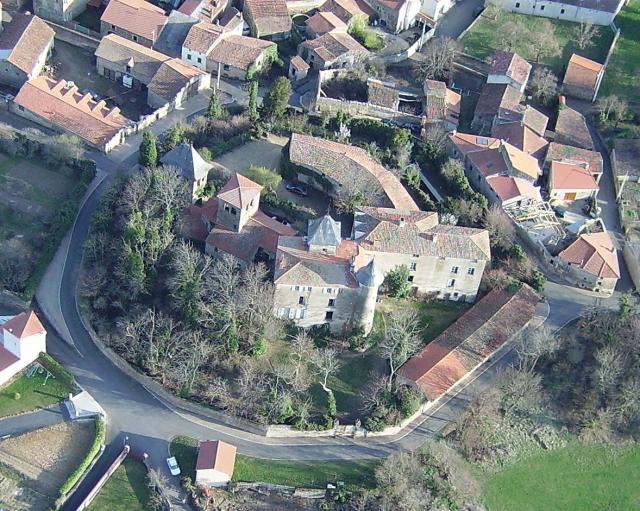 vue aérienne du haut de Moriat