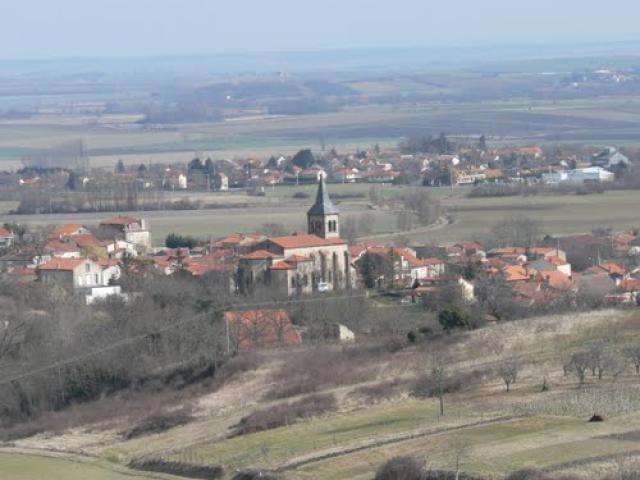 Vue du village de Gimeaux