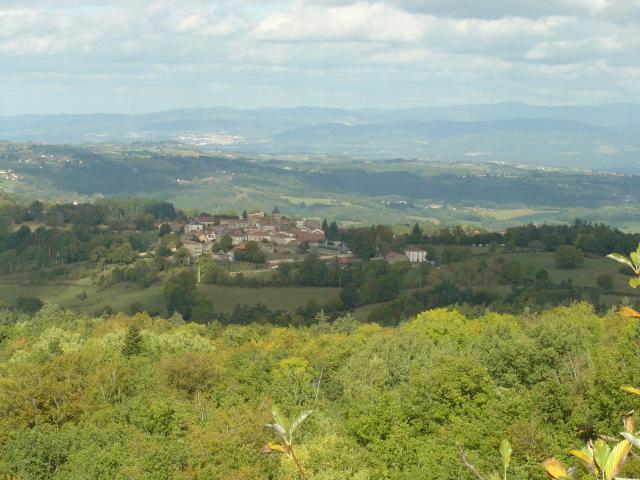 Village de Saint-Jean des Ollières vu du pic de la Garde