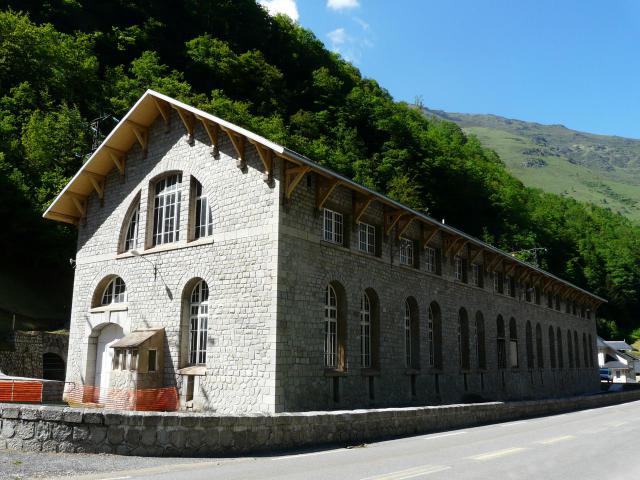 La centrale hydroélectrique d'Éget, Aragnouet, Hautes-Pyrénées, France.