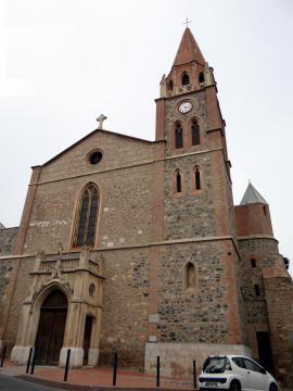 Église Saint-Cirq et Sainte-Julitte, Pia, Pyrénées-Orientales, France.