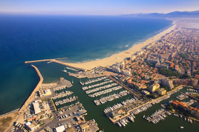 Vue aérienne de Canet-Plage