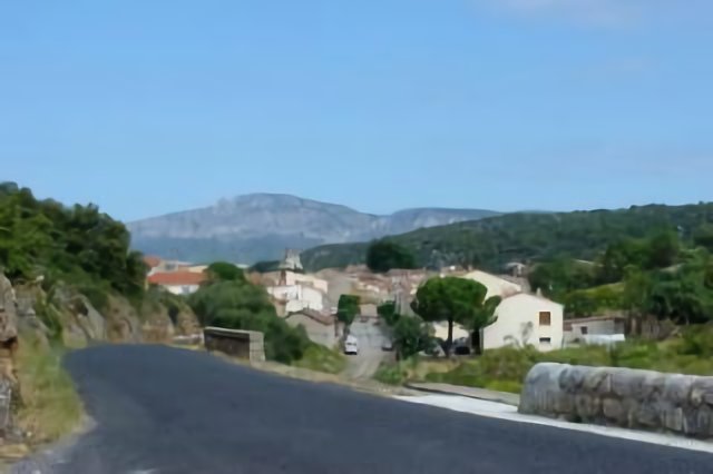 Frankreich_Languedoc-Roussillon_Estagel, D1 & Château de Quéribus