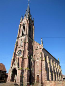 Alsace, Bas-Rhin, Niedernai, Église Saint-Maximin (IA00023901).