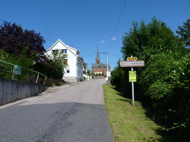 Entrée du village de Heiligenberg par la départementale D 704