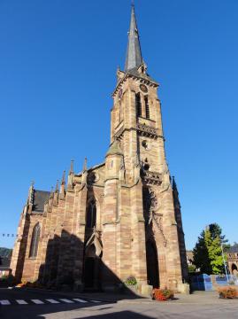 Alsace, Bas-Rhin, Heiligenberg, Église Saint-Vincent (IA67011234).