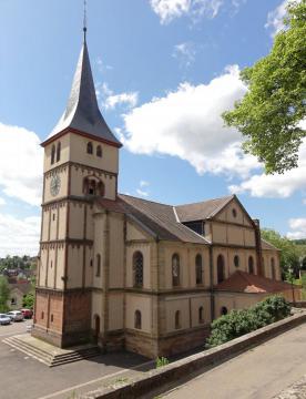 Alsace, Bas-Rhin, Barr, Église protestante Saint-Martin (XIIe-XIXe), rue de l'Église (PA00084598, IA00115060).