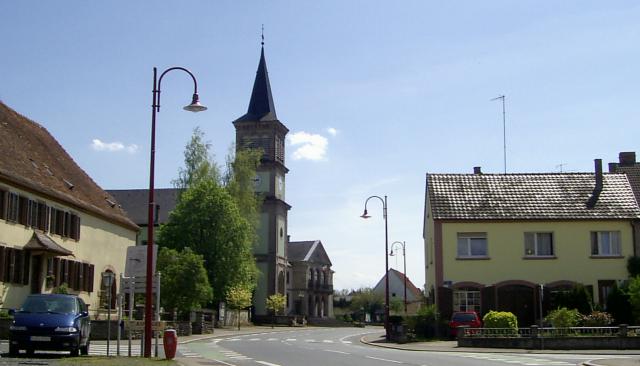 L'église luthérienne (1833) à Keskastel, Bas-Rhin