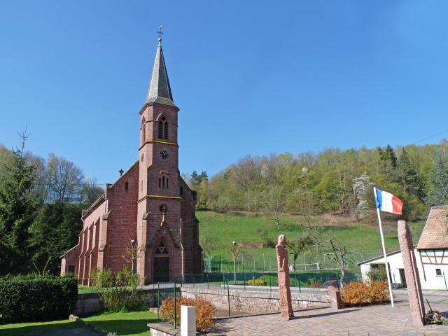 Eglise catholique de Niedersteinbach (Bas-Rhin).