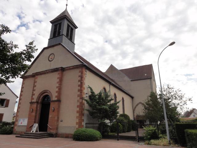 Alsace, Bas-Rhin, Église catholique Saint-Augustin de Bischwiller (IA00124085).