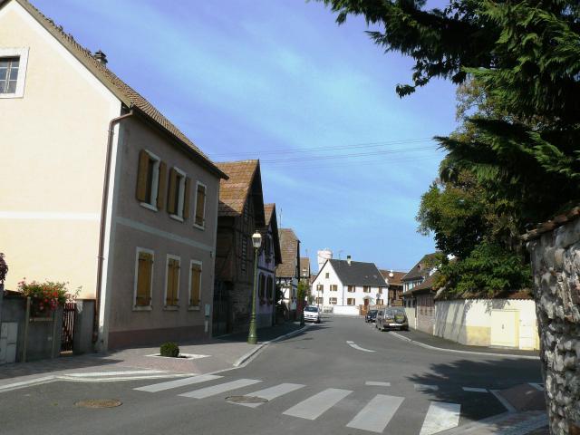 L'artère principale d'Ohnenheim