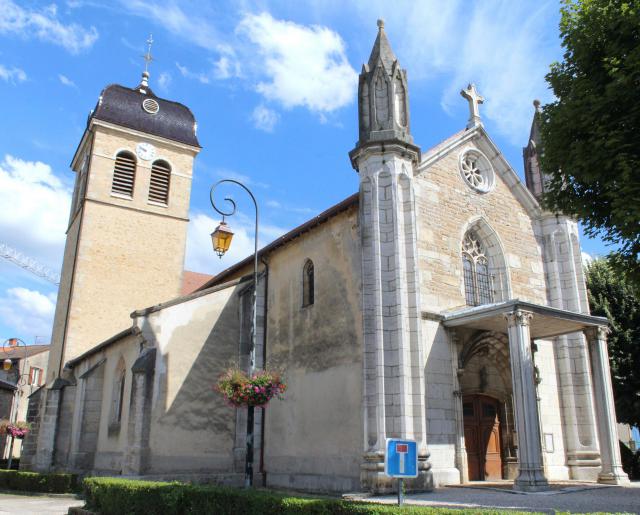 Église Saint-Jean-Baptiste de Saint-Jean-le-Vieux, Ain.