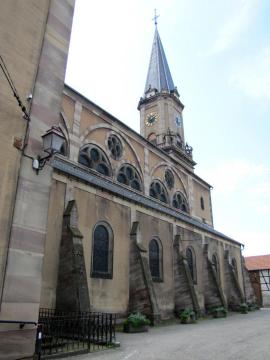 Alsace, Bas-Rhin, Église Saint-Martin d'Erstein (IA00023232).