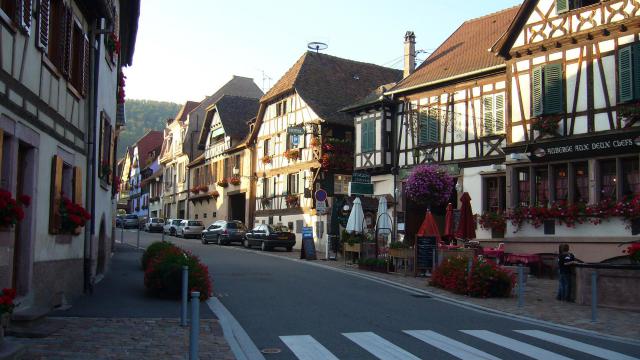 La rue du Général de Gaulle à Kintzheim