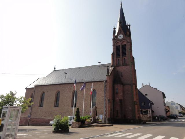 Alsace, Bas-Rhin, Reinhardsmunster, Église Saint-Léger (IA67007616)