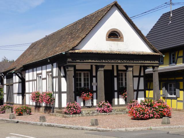 Alsace, Bas-Rhin, Sessenheim, Ancien corps de garde (1820), Mémorial Goethe, 3 rue Albert-Fuchs (IA00123781).