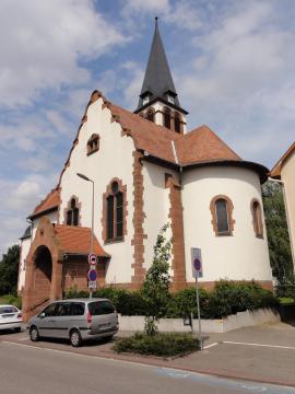 Alsace, Bas-Rhin, Église protestante de Lingolsheim, rue du Château (IA00024146).