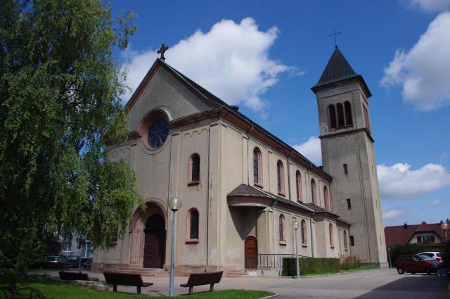 Eglise catholique XXème siècle (Illzach - haut-rhin)