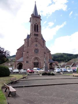 Alsace, Haut-Rhin, Église Sainte-Odile (1912) de Lapoutroie (PA00085781, IA68007377).