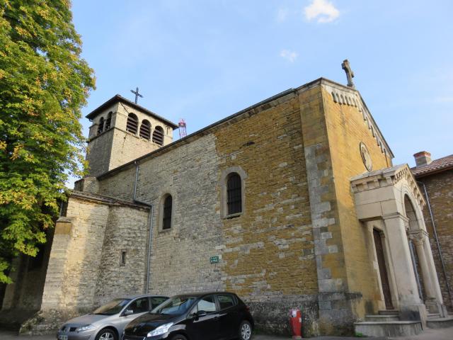 Église Saint-Barthélemy de Marcilly-d'Azergues (Rhône, France).
