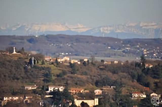 View on the Alps.