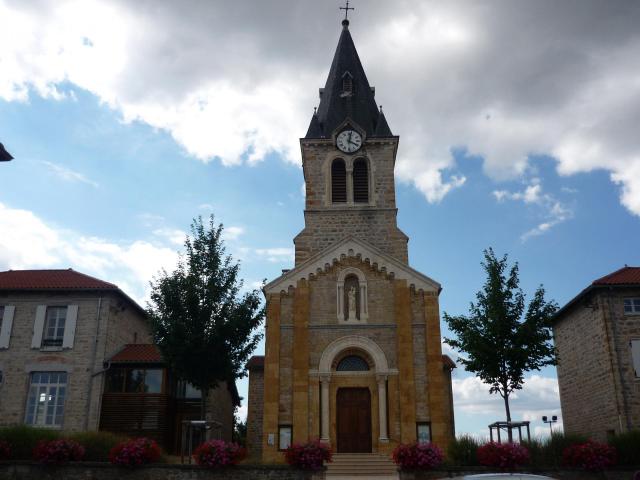 Église de Dommartin, dans le département du Rhône.