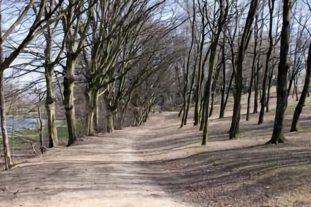 Le petit chemin parc pietonnier de Mathan