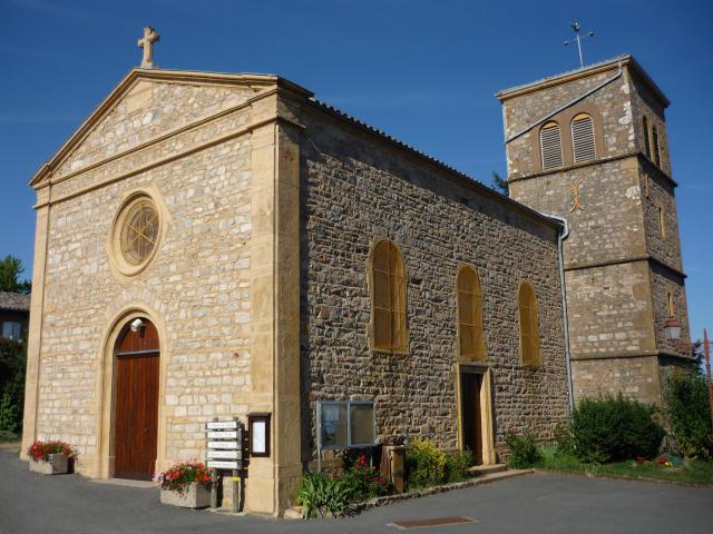 Église de Saint-Cyr-le-Châtoux, dans le département du Rhône