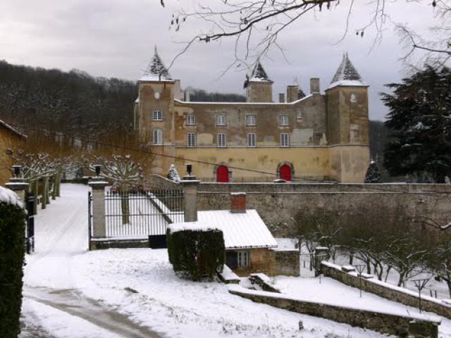 Route du Mont Verdun en hiver (Rhône)